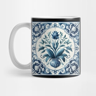 Delft Tile With Plant Pot No.1 Mug